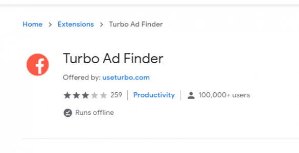 Hướng dẫn sử dụng Turbo Ad Finder để hóng quảng cáo Facebook